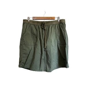 Sonoma Life+Style Olive Green Skirt Womens Size L Knee Length‎ Casual Drawstring